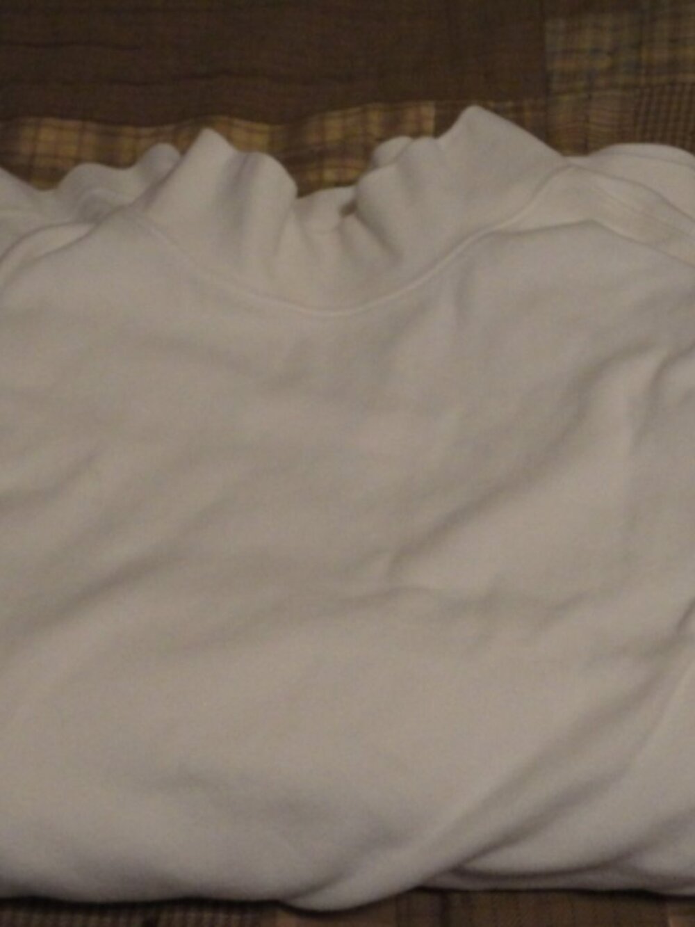 White Covington XL Long Sleeve Turtleneck Shirt